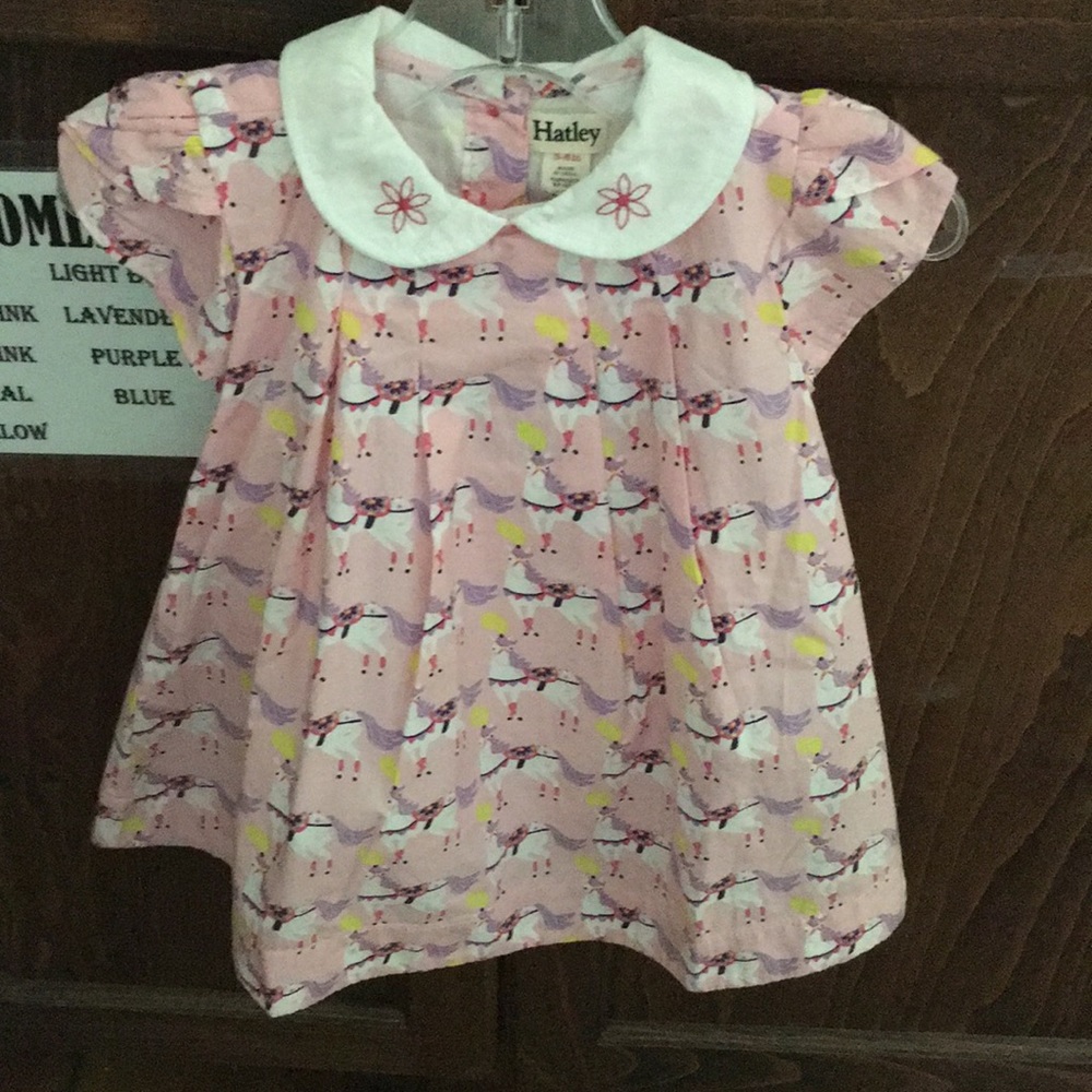 Pink dress w/ horses